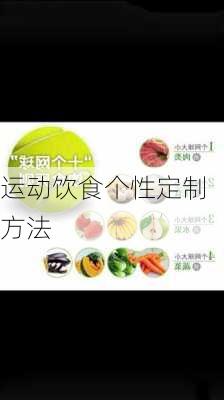 运动饮食个性定制方法