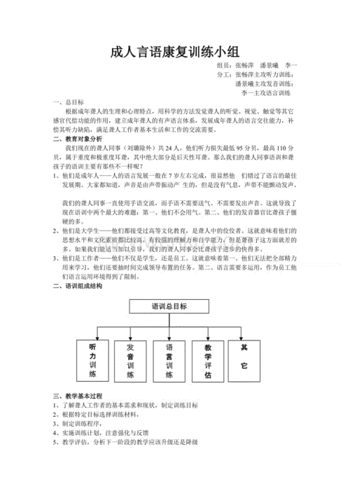 成人语言训练的个性化方案