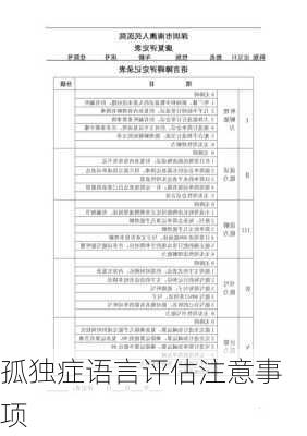 孤独症语言评估注意事项