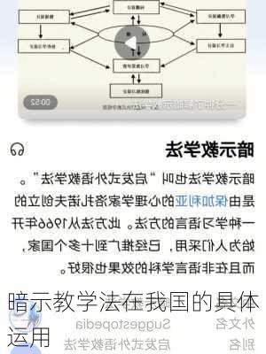 暗示教学法在我国的具体运用