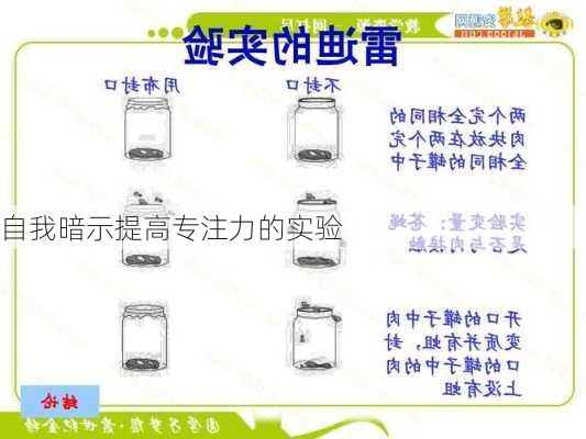 自我暗示提高专注力的实验