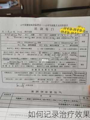 如何记录治疗效果