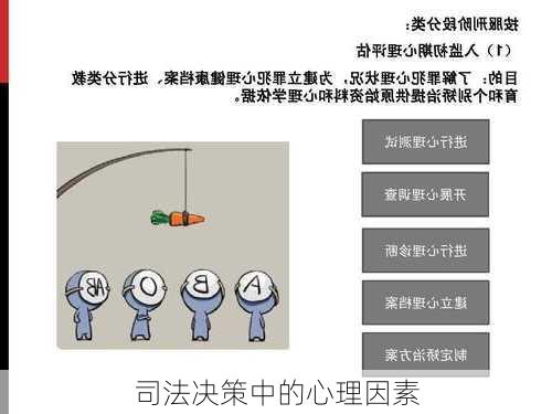 司法决策中的心理因素