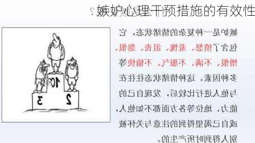嫉妒心理干预措施的有效性
