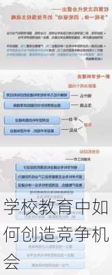 学校教育中如何创造竞争机会