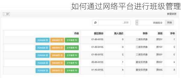 如何通过网络平台进行班级管理