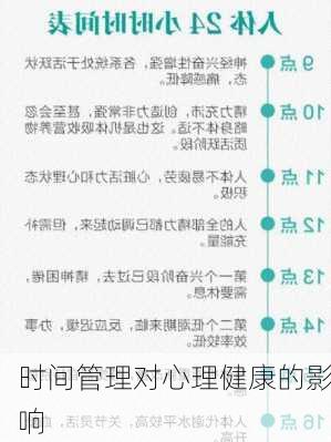 时间管理对心理健康的影响