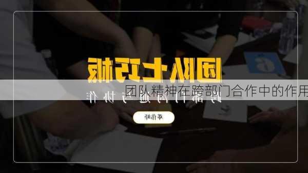 团队精神在跨部门合作中的作用
