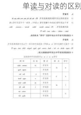 单读与对读的区别