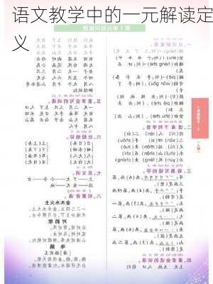语文教学中的一元解读定义