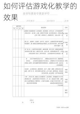 如何评估游戏化教学的效果