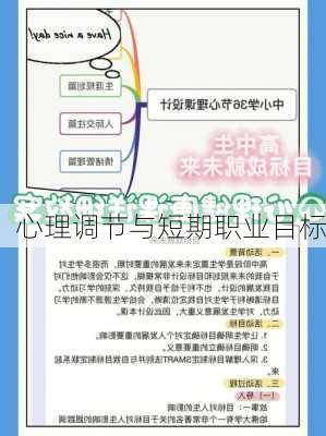心理调节与短期职业目标