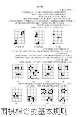 围棋棋谱的基本规则
