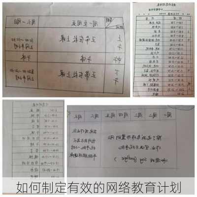 如何制定有效的网络教育计划