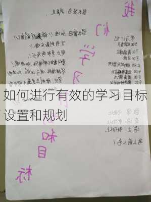 如何进行有效的学习目标设置和规划
