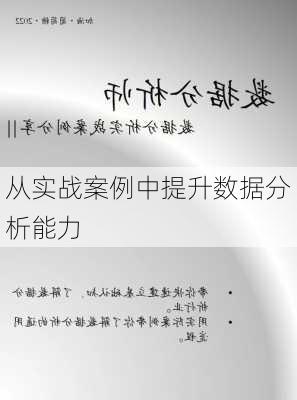 从实战案例中提升数据分析能力