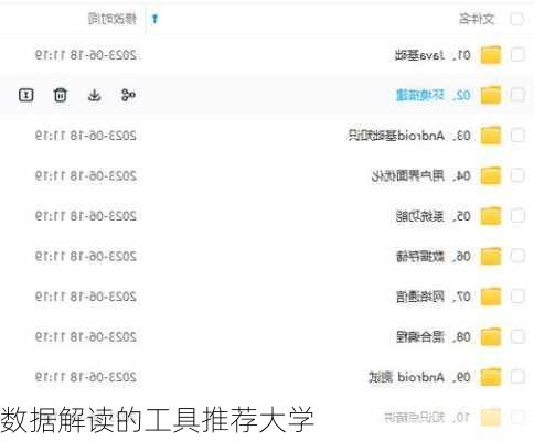数据解读的工具推荐大学
