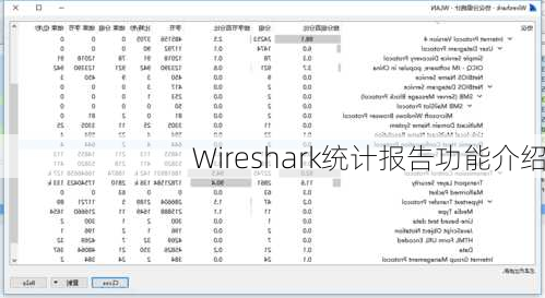 Wireshark统计报告功能介绍