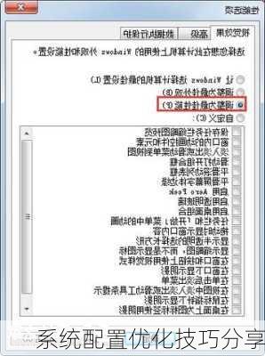 系统配置优化技巧分享