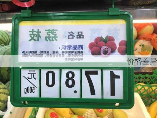 价格差异
