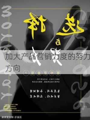 加大产品营销力度的努力方向