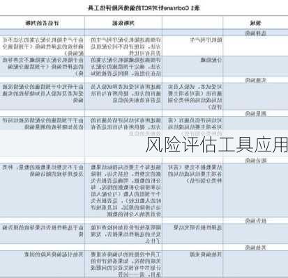 风险评估工具应用