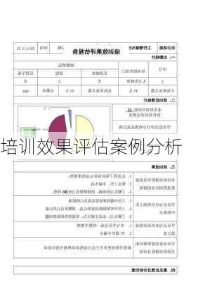 培训效果评估案例分析