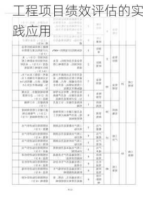 工程项目绩效评估的实践应用
