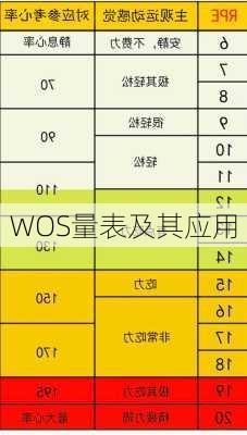 WOS量表及其应用