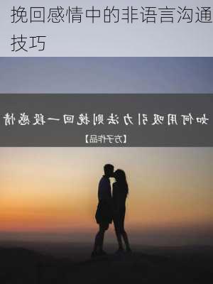 挽回感情中的非语言沟通技巧