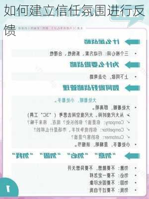 如何建立信任氛围进行反馈