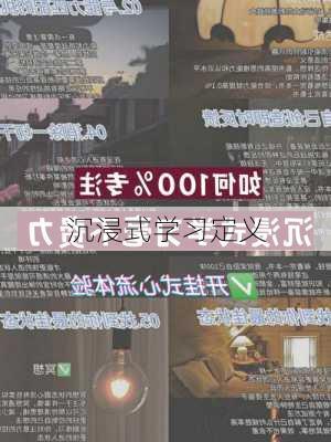 沉浸式学习定义