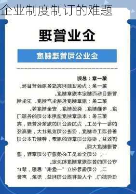 企业制度制订的难题