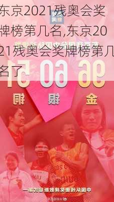 东京2021残奥会奖牌榜第几名,东京2021残奥会奖牌榜第几名了