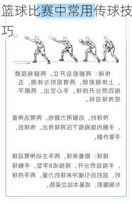 篮球比赛中常用传球技巧