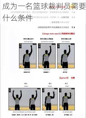 成为一名篮球裁判员需要什么条件