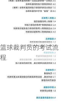 篮球裁判员的考试流程
