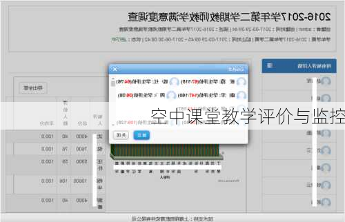 空中课堂教学评价与监控