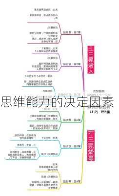 思维能力的决定因素
