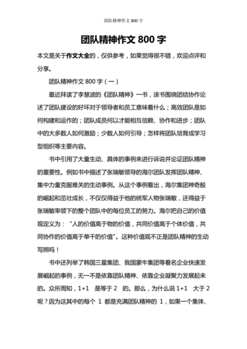 团队精神创新的实际案例