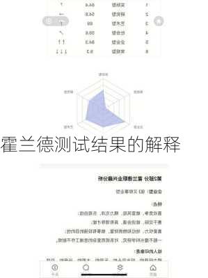 霍兰德测试结果的解释