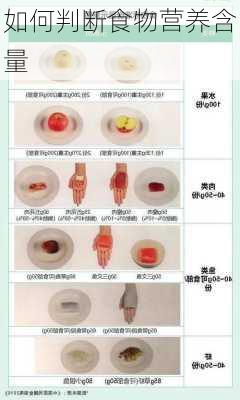 如何判断食物营养含量