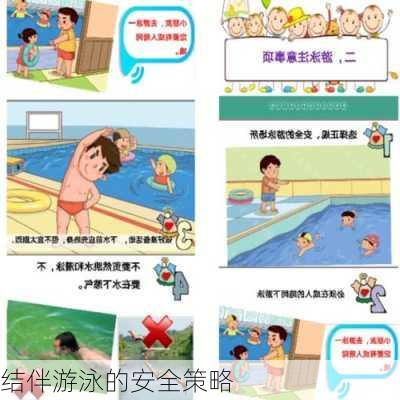 结伴游泳的安全策略