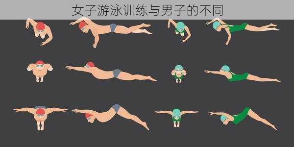 女子游泳训练与男子的不同