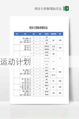 运动计划