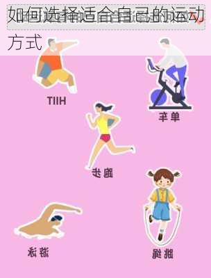 如何选择适合自己的运动方式