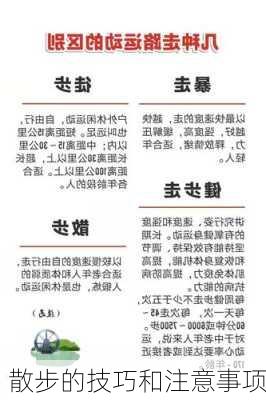 散步的技巧和注意事项