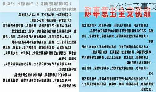 其他注意事项
