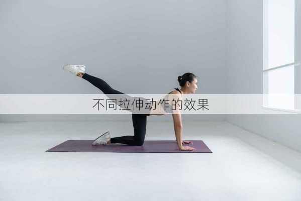 不同拉伸动作的效果