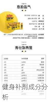 健身补剂成分分析